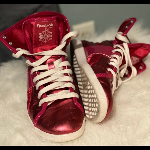 Reebok Top Down Hi-Top Metallic Sneaker - Picture 2 of 13